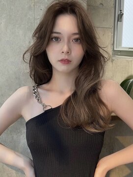 サイン 渋谷(SIGN) インナーカラーレイヤーカットイヤリングカラーミディアムヘア