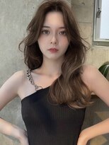 サイン 渋谷(SIGN) インナーカラーレイヤーカットイヤリングカラーミディアムヘア