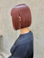 ロンド 表参道店(Lond)&nbsp;【Lond表参道yui】ブリーチなしでもツヤ感のあるピンクカラー