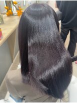 ビビバイベル(BiVi by BHEL)&nbsp;ダークパープル髪質改善ブリーチなしダブルカラー