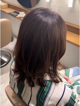 アンドビューティフル 恵比寿(andbeautiful) ハイライトでつくるオレンジブラウンカラー