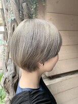 ハンモックヘアーサロン ココナ(Hammock Hair Salon COCONA) ショートボブ×ミルクティーベージュ