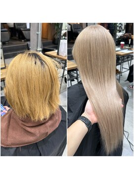 ネクスト 池袋(NEXT) ロングヘア/ミルクティー/ダブルカラー/ハイトーン/池袋