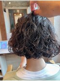 ボブパーマスパイラルパーマくせ毛風パーマウェーブパーマ