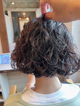 ラレイ ハラジュク(Lalei harajuku) ボブパーマスパイラルパーマくせ毛風パーマウェーブパーマ