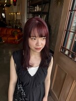 フルアヘッド(FULL A HEAD)&nbsp;レッドカラー/10代トレンドヘア/セミロング