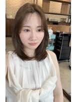 ニコ(HAIR DESIGN ROOM nico)&nbsp;レイヤーカット/オリーブベージュ/ブリーチなしダブルカラー