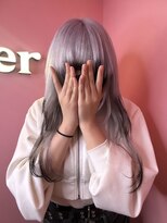 ダズリングディア(Dazzling Deer)&nbsp;ホワイトカラー/裾カラー/デザインカラー/ロングレイヤー