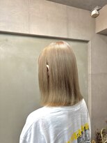 ファビ 渋谷(Fab)&nbsp;くびれヘア/暗めカラー/アプリコットオレンジ/縮毛矯正