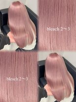 ベレーザ 渋谷(BELEZA)&nbsp;16758髪質改善ホワイトピンクブリーチラベンダーピンクロング