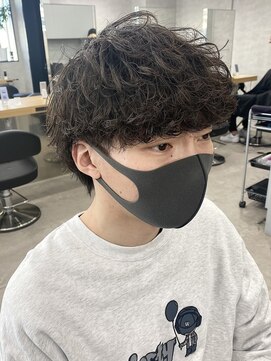 メンズサロン EIGHT MEN 北千住店【エイト】 波巻きパーマ（マッシュ/スパイラル/無造作ヘア）