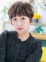 カバーヘア ブリス 上尾西口店(COVER HAIR bliss)&nbsp;ぱっつん前髪くすみカラーコンパクトショートc7上尾20代30代!