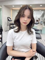 ロンド マーレ 天神大名店(Lond mare) 30代 オリーブグレー グレージュ 縮毛矯正 暗髪カラー