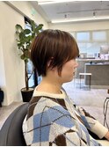 耳掛けショート/分け目崩しショート/ショートマッシュ