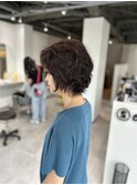 脱縮毛矯正クセ生かしショート