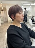 大人可愛いピンクベリーショート