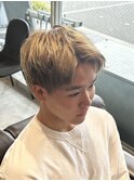 MEN’S HAIR/サーフカール/刈り上げセンターパート/北堀江　M