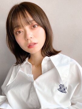 リヤン 表参道(lyann) モテ髪外ハネボブナチュラルカール似合わせカットワンカール