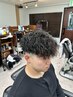 メンズカット＋シェービング＋ツイストスパイラルパーマ　12500円～