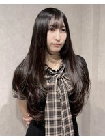 ミーク(meak)&nbsp;顔まわりレイヤー／縮毛矯正/透明感力ラー／堀江/レイヤーカット