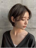 ルーファス メグロ(Ruufus Meguro) 【40代50代】似合わせ大人ショートボブ/前髪あり/白髪ぼかし