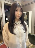 韓国風レイヤーカット×透明感カラー