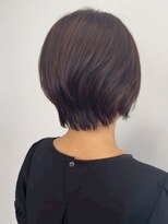 カノエ 福岡香椎店(canoe)&nbsp;マッシュショート レイヤーボブ 髪質改善 ダークブラウン 30代