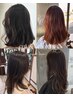 【女性スタイリスト限定クーポン】カット + 艶カラー + 頭皮クレンジング