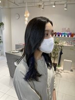 ステラ ヘア デザイン サロン(STELLA hair design salon)&nbsp;イヤリングカラー×ミディアムカット 【由比藤】