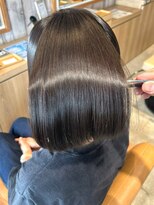 クラン バイ ナチュラル(clan by Natural) 髪質改善×艶ボブ/触れたくなる圧倒的な美髪へ/柔らか縮毛矯正
