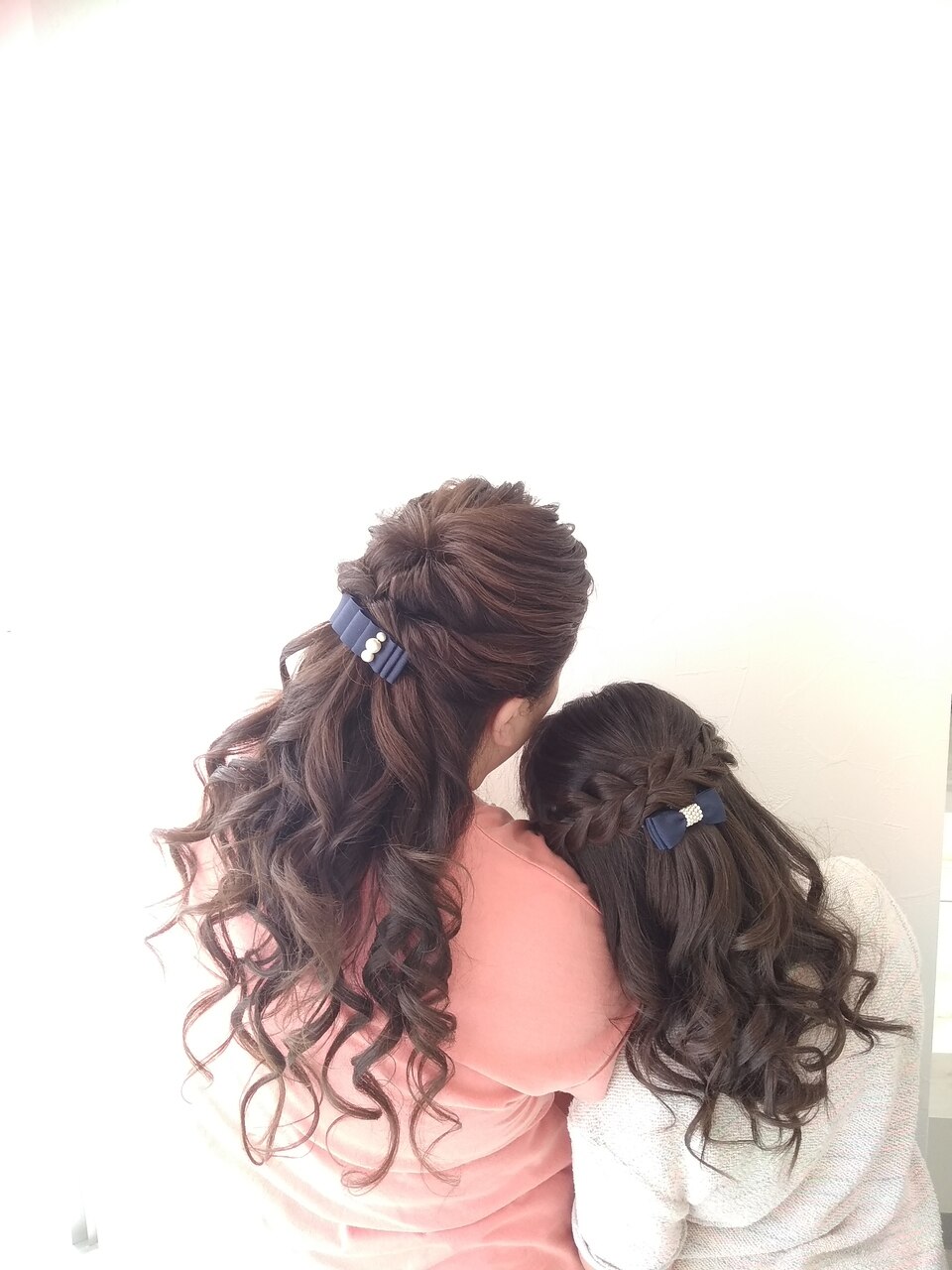親子でお揃いハーフアップ☆：L014728049｜ヘアセットサロン ラシク