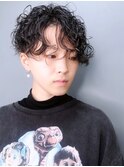 【morio池袋】スパイラルパーマ かっこいい刈り上げショート