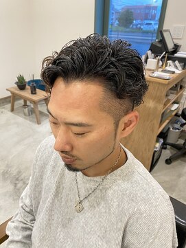 ブランチオム(branch homme) ワイルドパーマスタイル