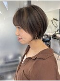 《After》仕上がりスタイル【白髪ぼかし脱白髪染めハイライト 】