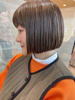 ファースト 仙台店(first) 【松根】ミニボブ髪質改善ストレート◎20代30代40代