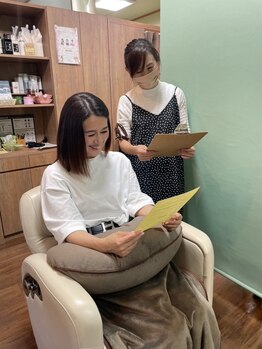 髪質改善専門店 ヘアークリニック 健心健美の写真/しっかりとしたアフターカウンセリングが魅力。日々のお手入れ方法も丁寧にアドバイスさせていただきます★