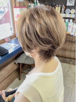 リンクスハート 桜井店(Link’s Heart)の写真/人気のショート・ボブはお任せください！髪質や骨格に合わせてカットするから、理想のスタイルが叶う♪