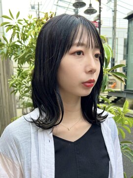 センスヘア(SENSE Hair) 暗髪大人ミディアムボブ