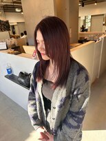 ライリー(riley)&nbsp;顔周りレイヤー×ボルドーカラー