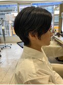 20代/30代/40代 ハンサムショート シースルーバング