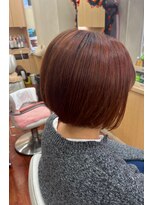 美容サロン シオン 菊水店&nbsp;秋色カラー　ボブスタイル