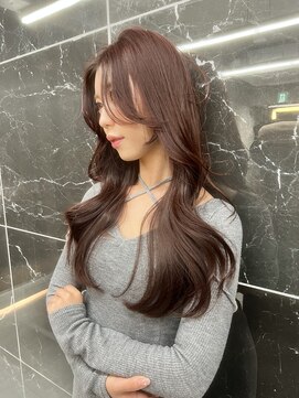 サイン 渋谷(SIGN) ハッシュカットレイヤーカットオリーブグレージュ暗髪