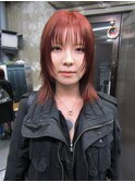 レイヤーカット/シャギーカット/顔周りカット/ハッシュカット
