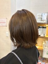 ココカラヘアー ニコ(cococara hair nico)&nbsp;レイヤー/ウルフ/顔まわりカット/くびれカット/オリーブカラー
