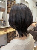 デザインカラー/レイヤーカット/ウェットヘア/オリーブベージュ