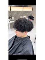 メンズカット リア(Men’s cut riah)&nbsp;波巻きスパイラルパーマメンズマッシュパーマツイストパーマ