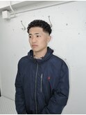 オールバックパーマ
