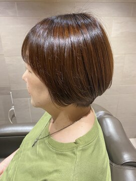 アビーヘアー 住吉店(abie hair) 丸みショートボブ