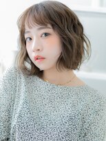 モッズヘア 越谷(mod's hair)&nbsp;ぱっつん前髪大人ガーリー小顔ボブパーマTc2越谷20代30代40代
