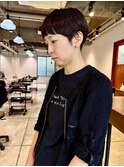 マッシュショート　大人ショート　刈り上げショート　オン眉